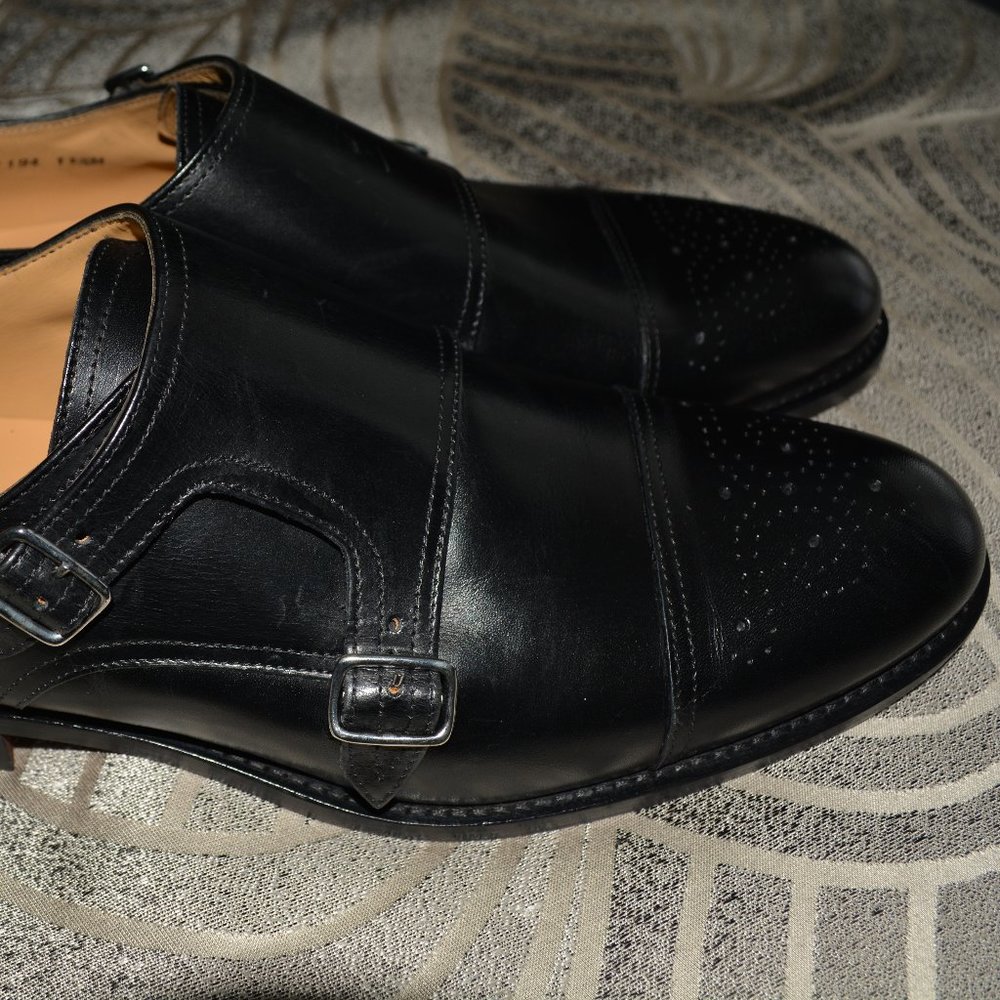 Mercanti Fiorentini Double Monk Strap Shoes New